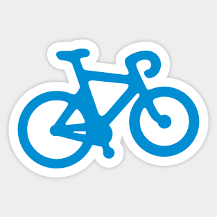 Blue Simple Bike Sticker